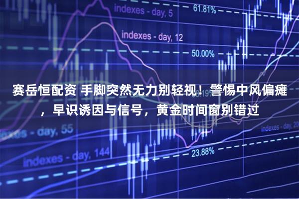 赛岳恒配资 手脚突然无力别轻视！警惕中风偏瘫，早识诱因与信号，黄金时间窗别错过