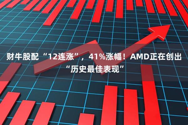 财牛股配 “12连涨”，41%涨幅！AMD正在创出“历史最佳表现”